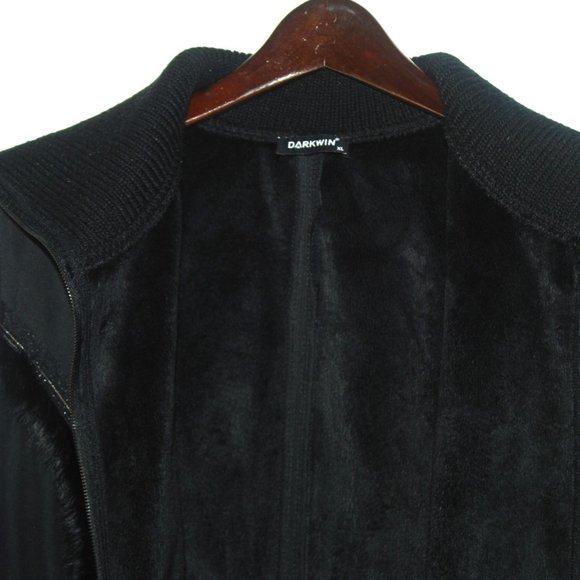 DARKWIN Black Pullover Zip Long Vest Coat Size XL NWOT! - Picture 7 of 7